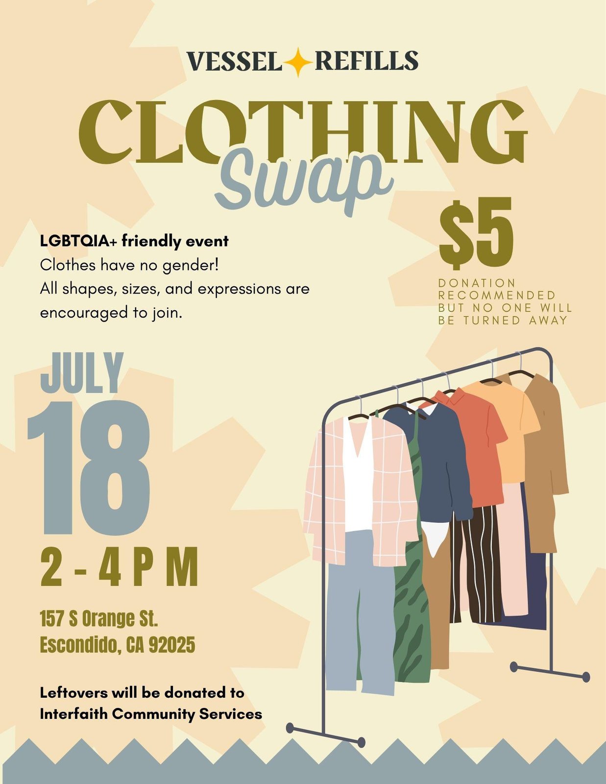 Summer Clothing Swap at Vessel Refills