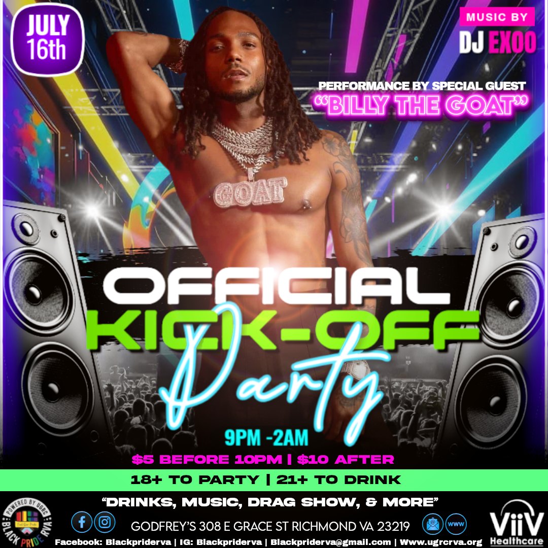 Black Pride RVA Kick Off Party