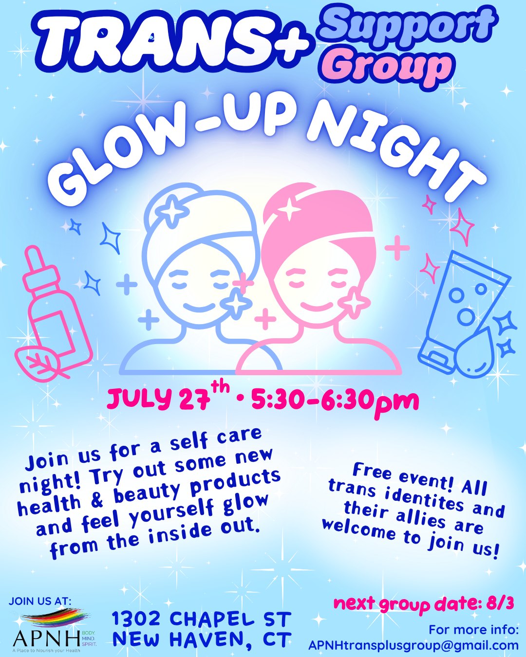 Trans+ Support: Glow-Up Night