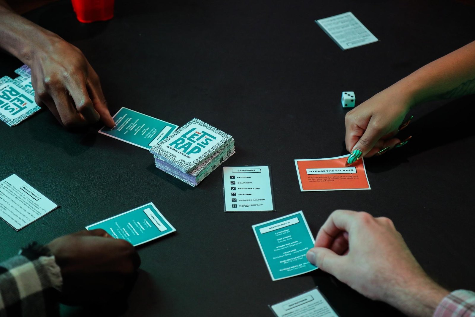 July Nashville Game Night (Let's Rap Card Game)