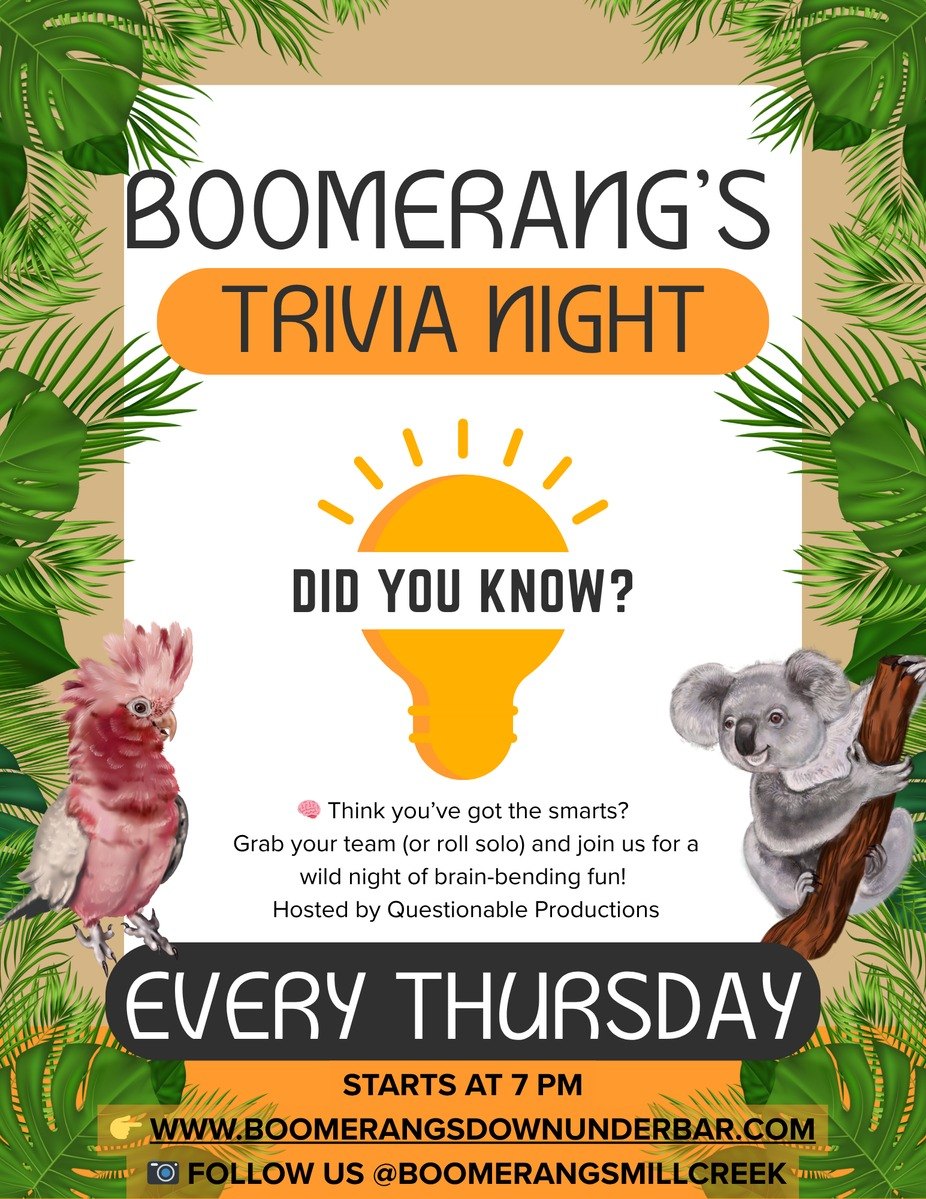 Thursday Trivia Night