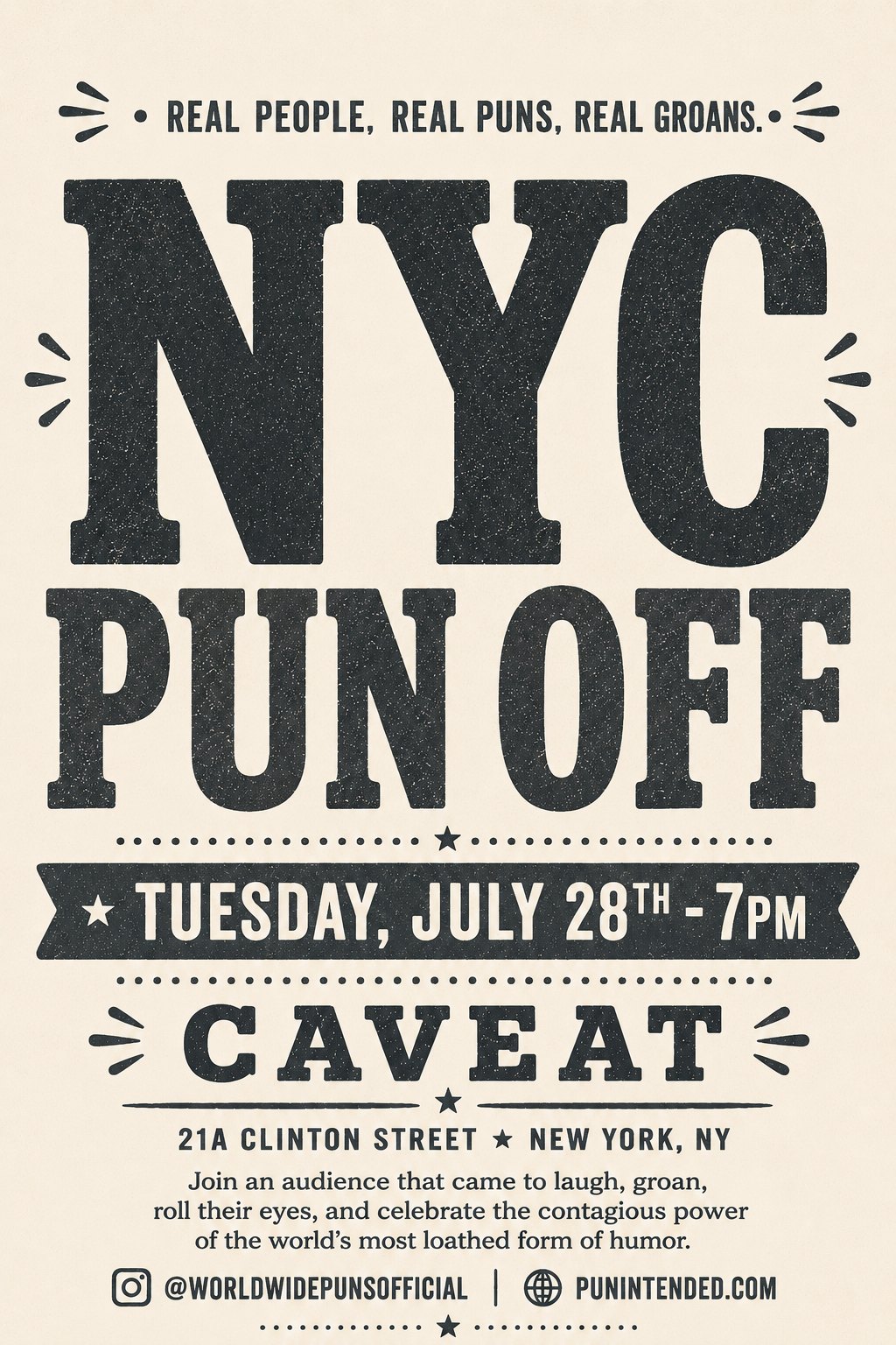 Pun Intended: The Second Ever NYC Pun Off