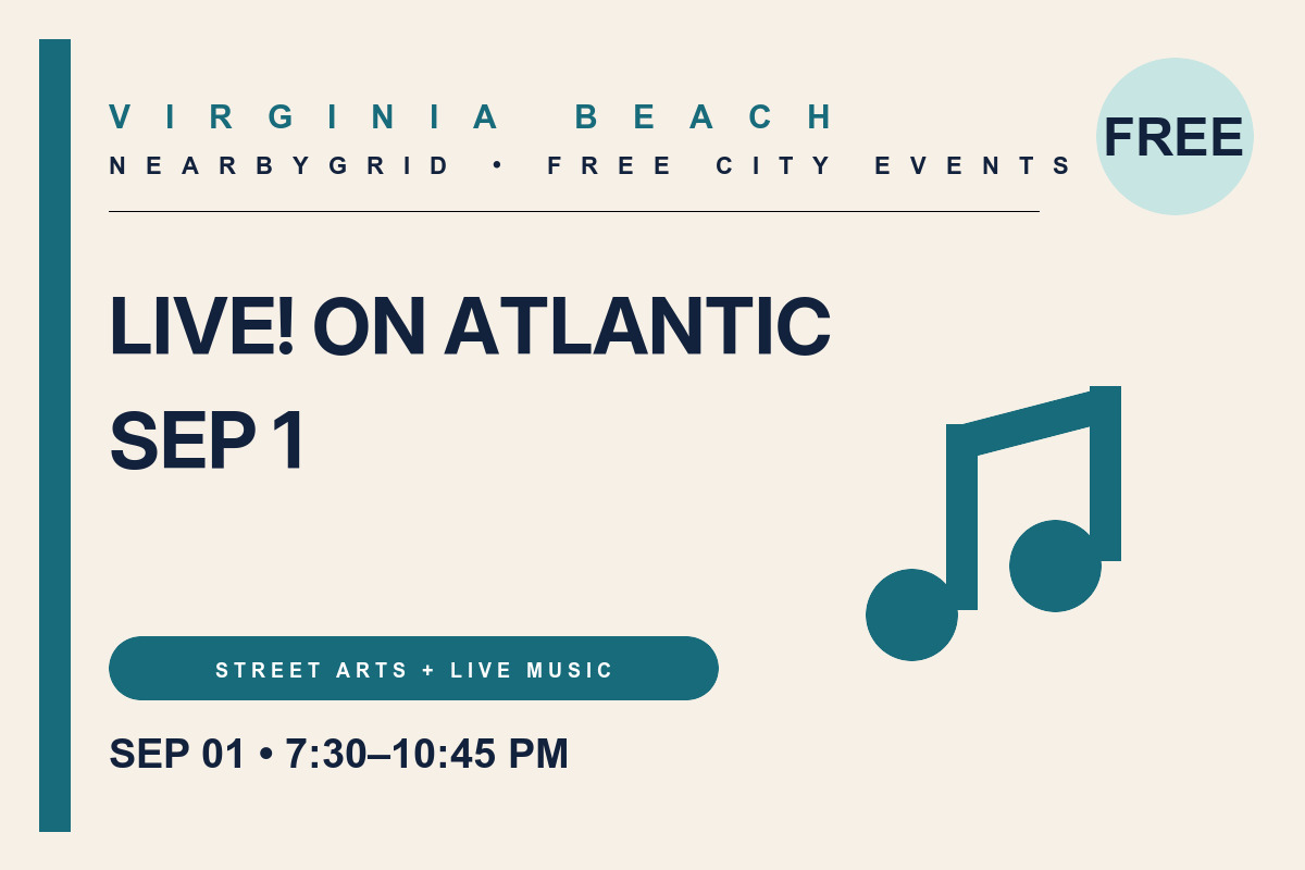 FREE Virginia Beach: Live! on Atlantic — Sep 1