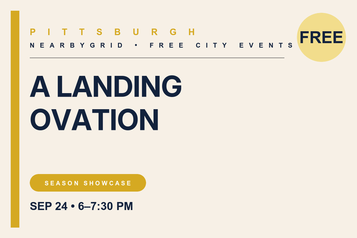 FREE Pittsburgh: A Landing Ovation