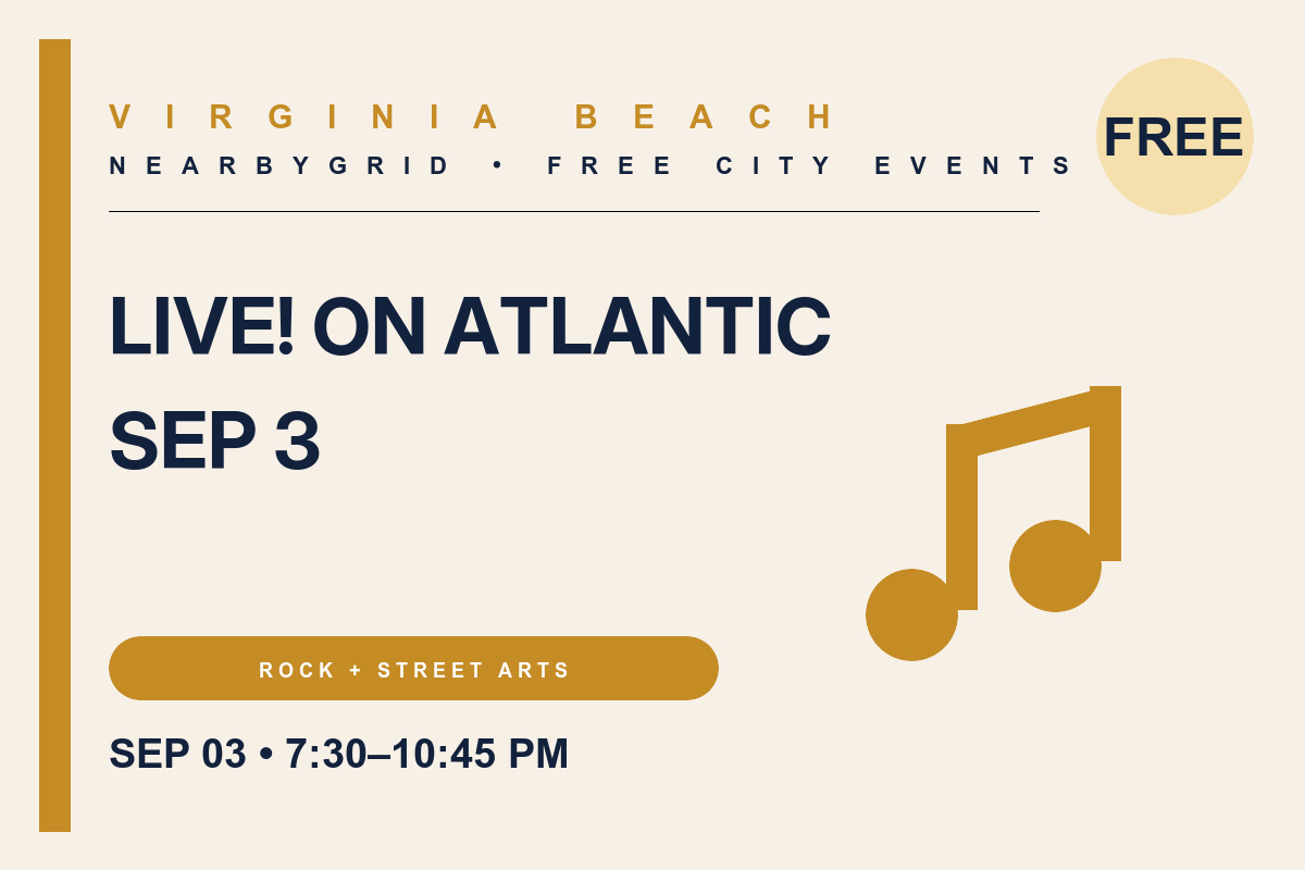 FREE Virginia Beach: Live! on Atlantic — Sep 3