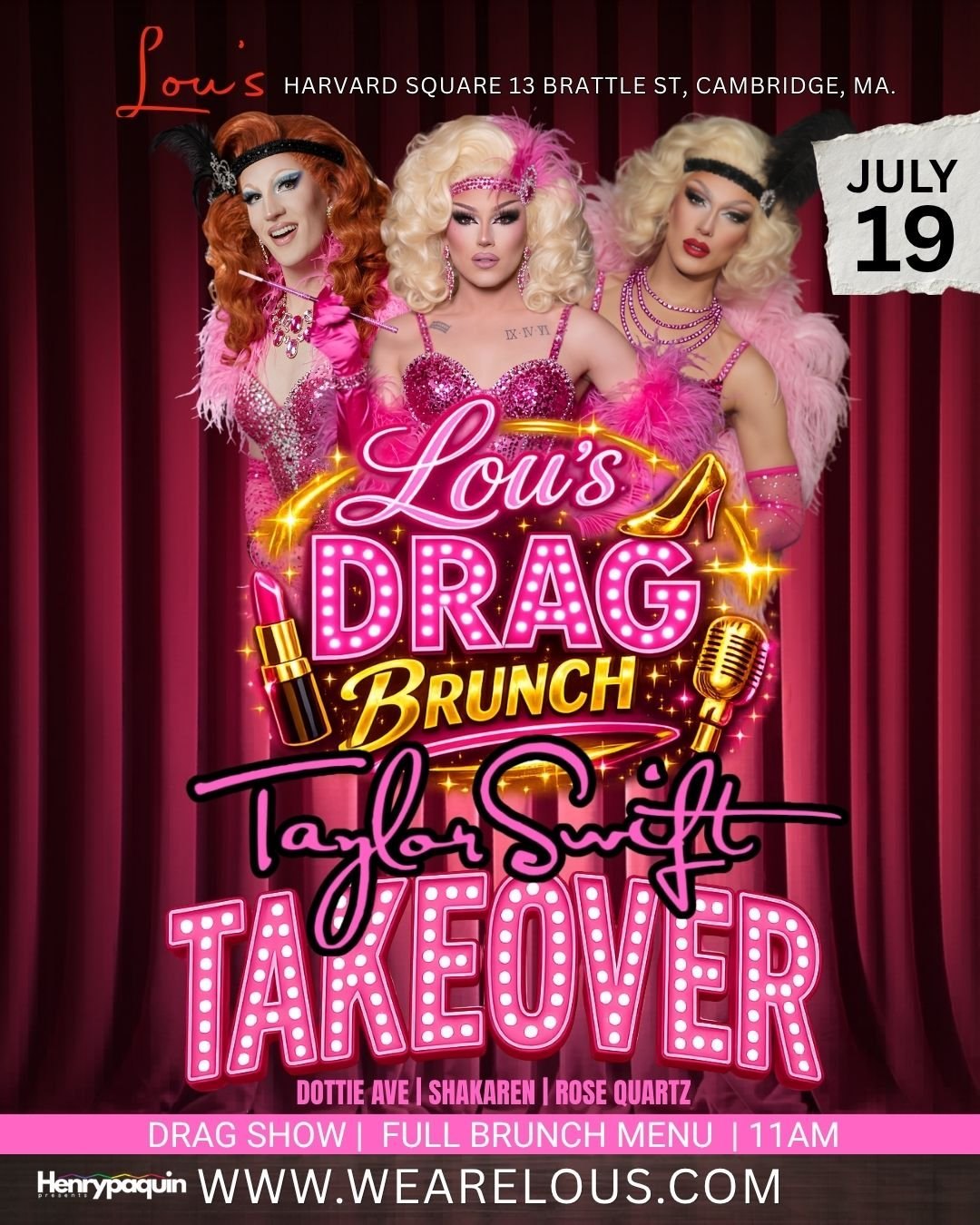 Taylor Swift Drag Brunch