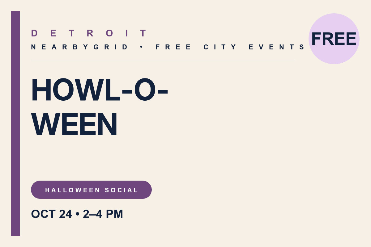 FREE Detroit: Howl-O-Ween