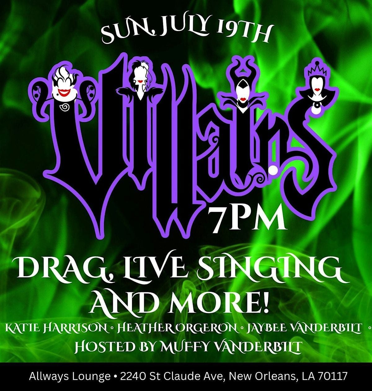 Disney Villains Show: Live Singing and Drag