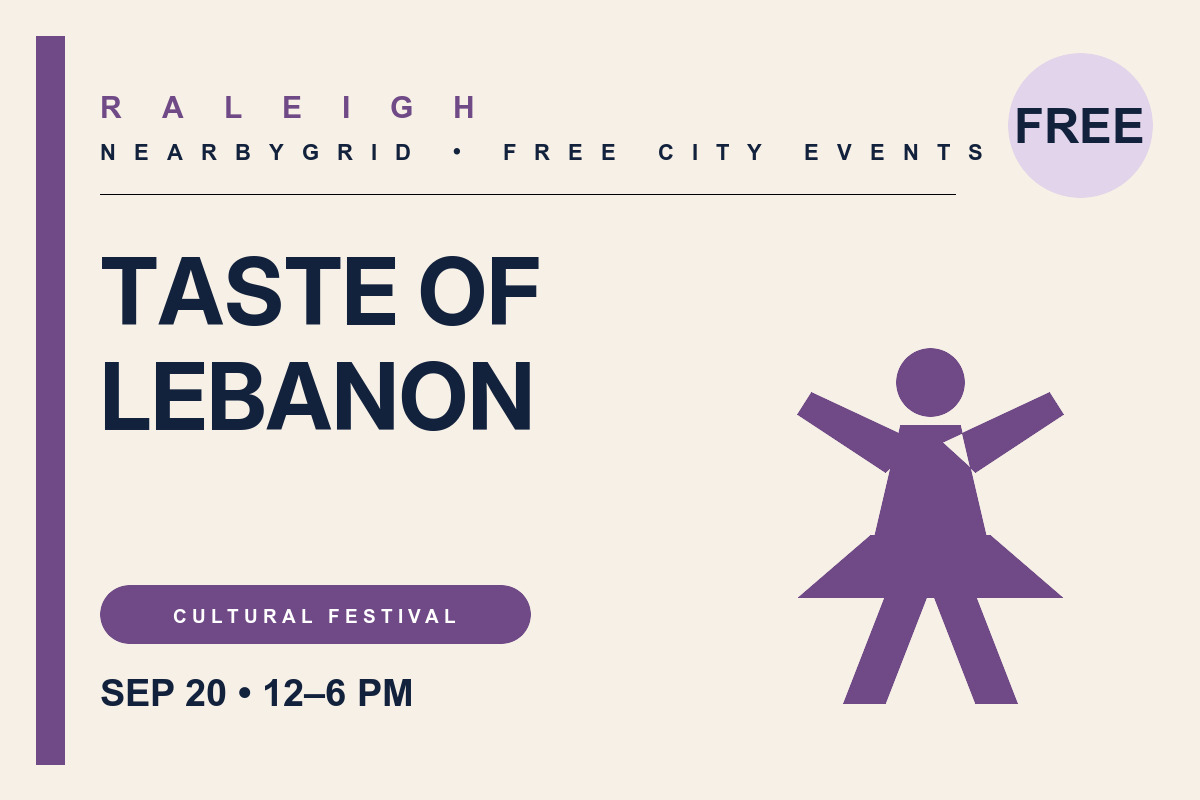 FREE Raleigh: Taste of Lebanon — Sunday
