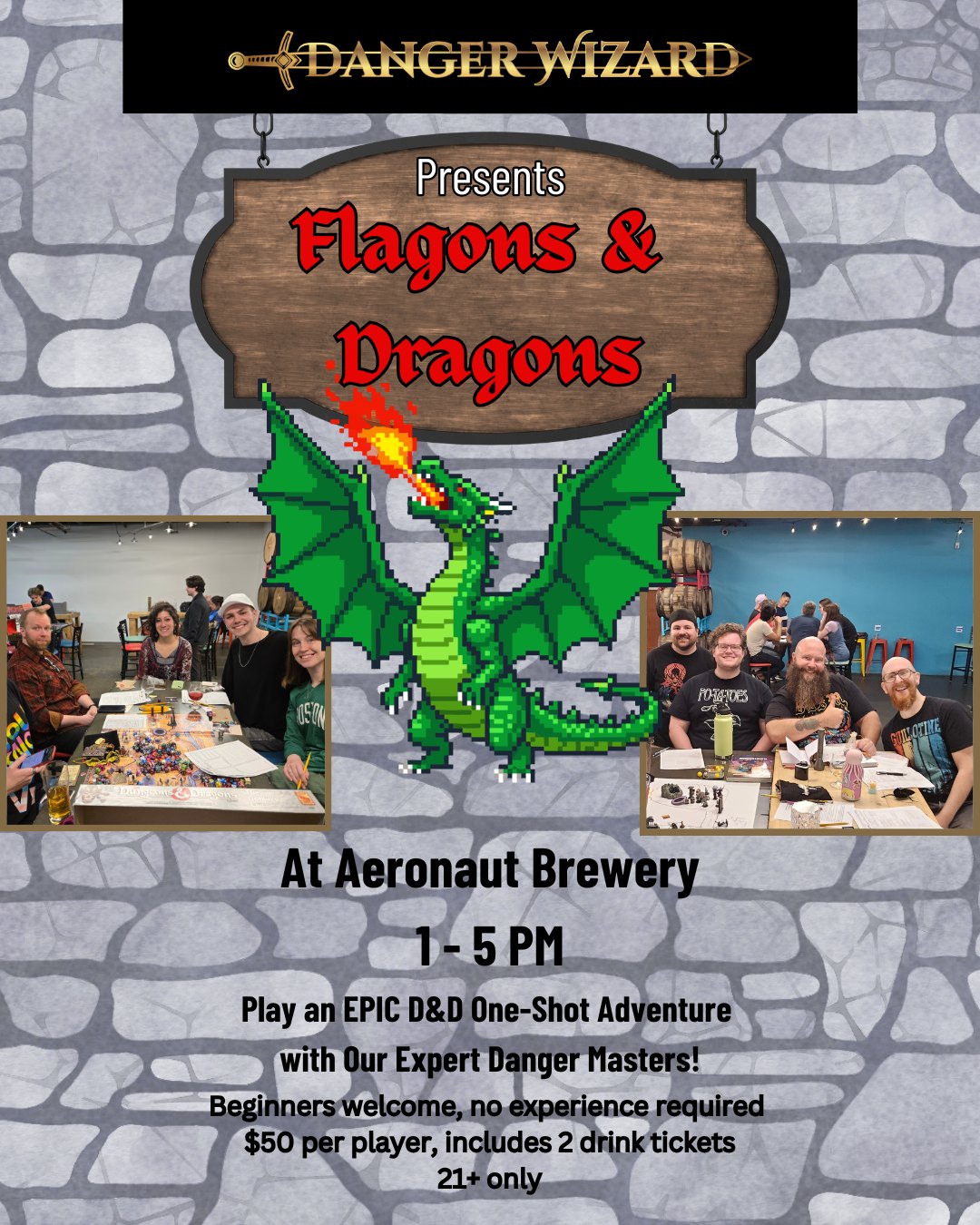 Flagons & Dragons: D&D One-Shot @ Aeronaut Brewery