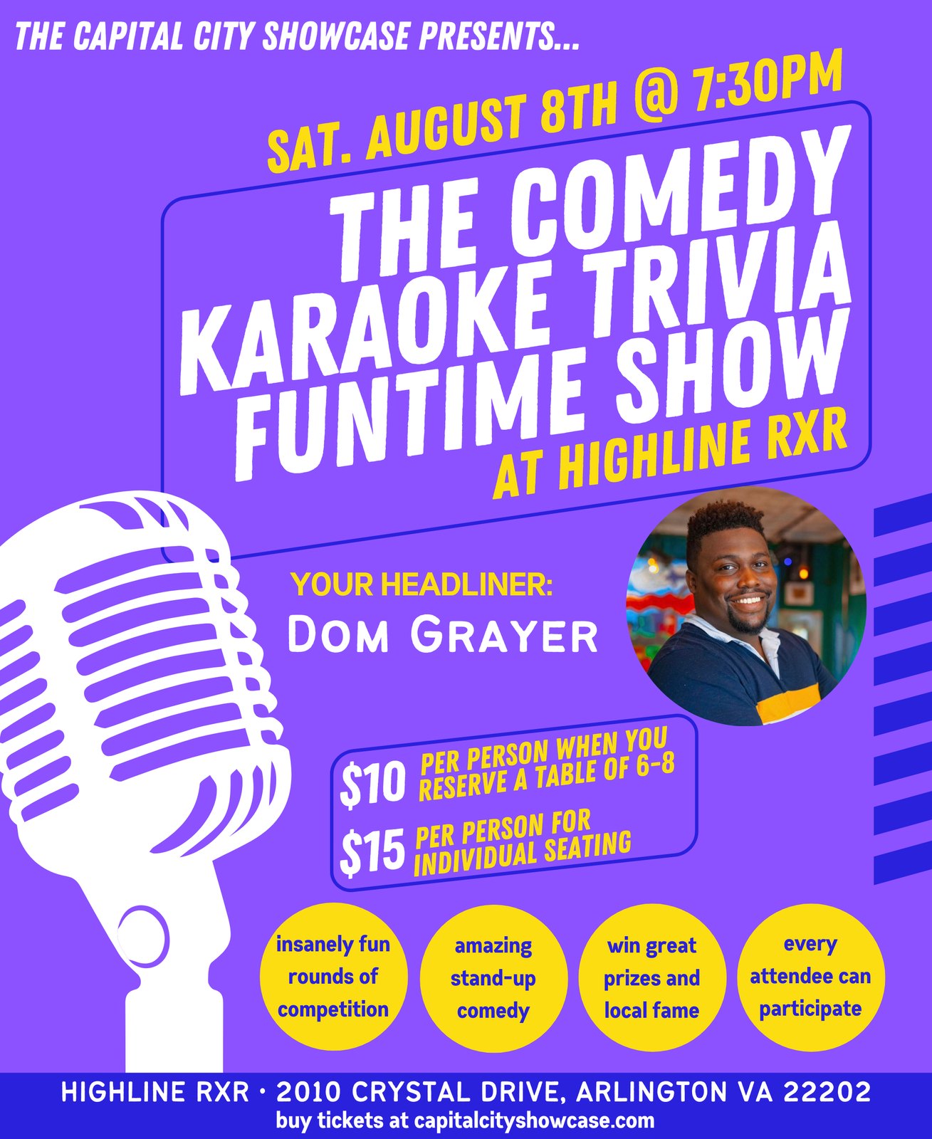 Comedy Karaoke Trivia Funtime Show with Dom Grayer