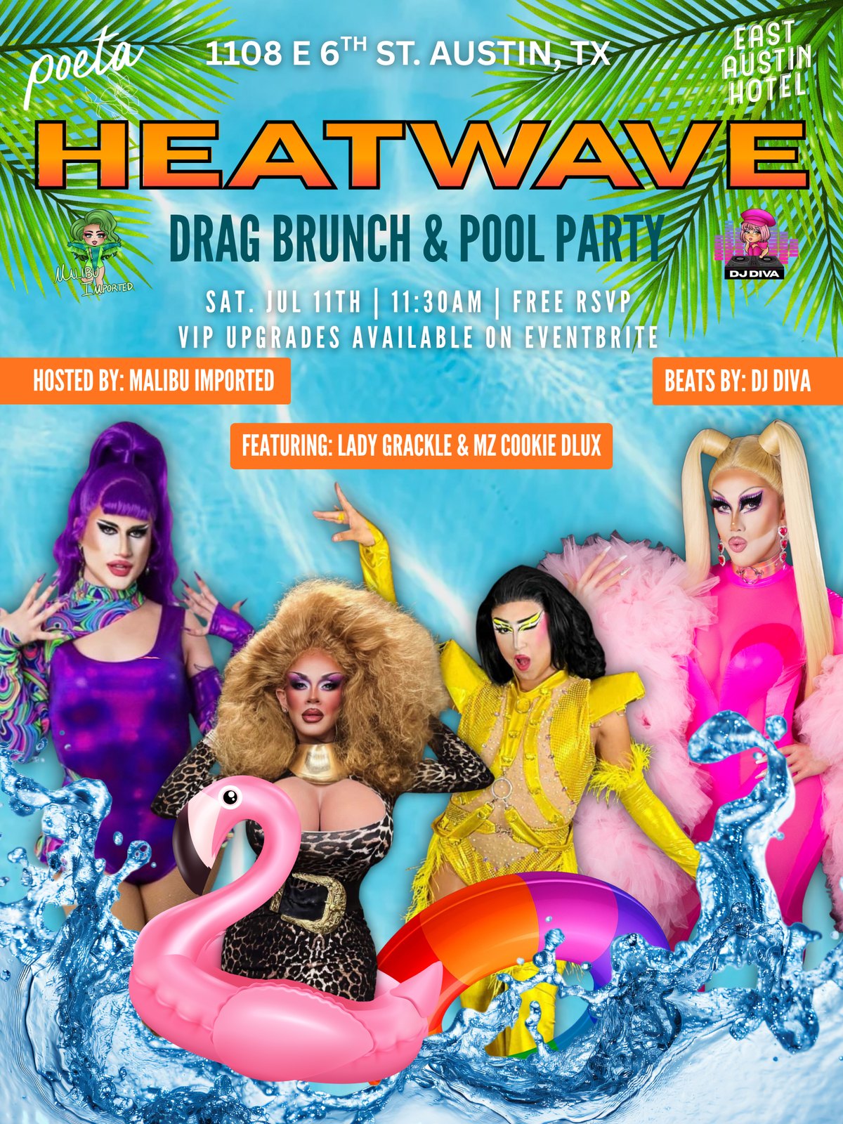 HEATWAVE Drag Brunch and Pool Party