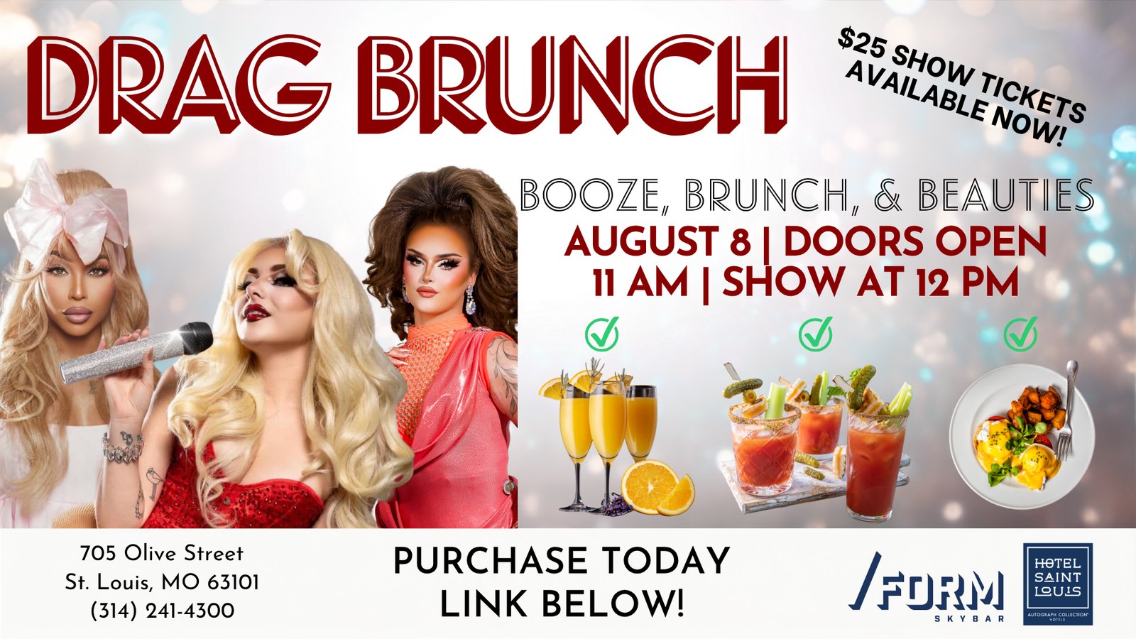 Rooftop Drag Brunch: Booze, Brunch & Beauties