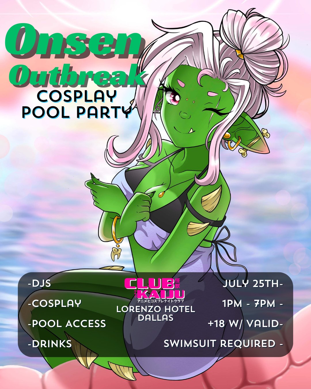 Onsen Outbreak: Cosplay Pool Party