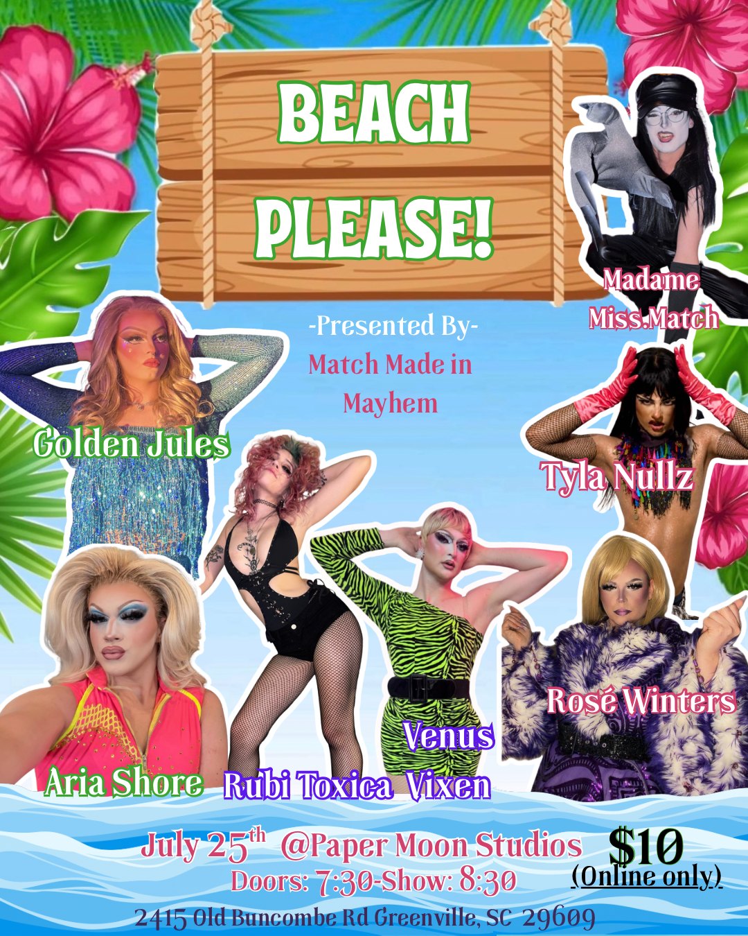 Beach Please! A Beach Party But With Drag Queens