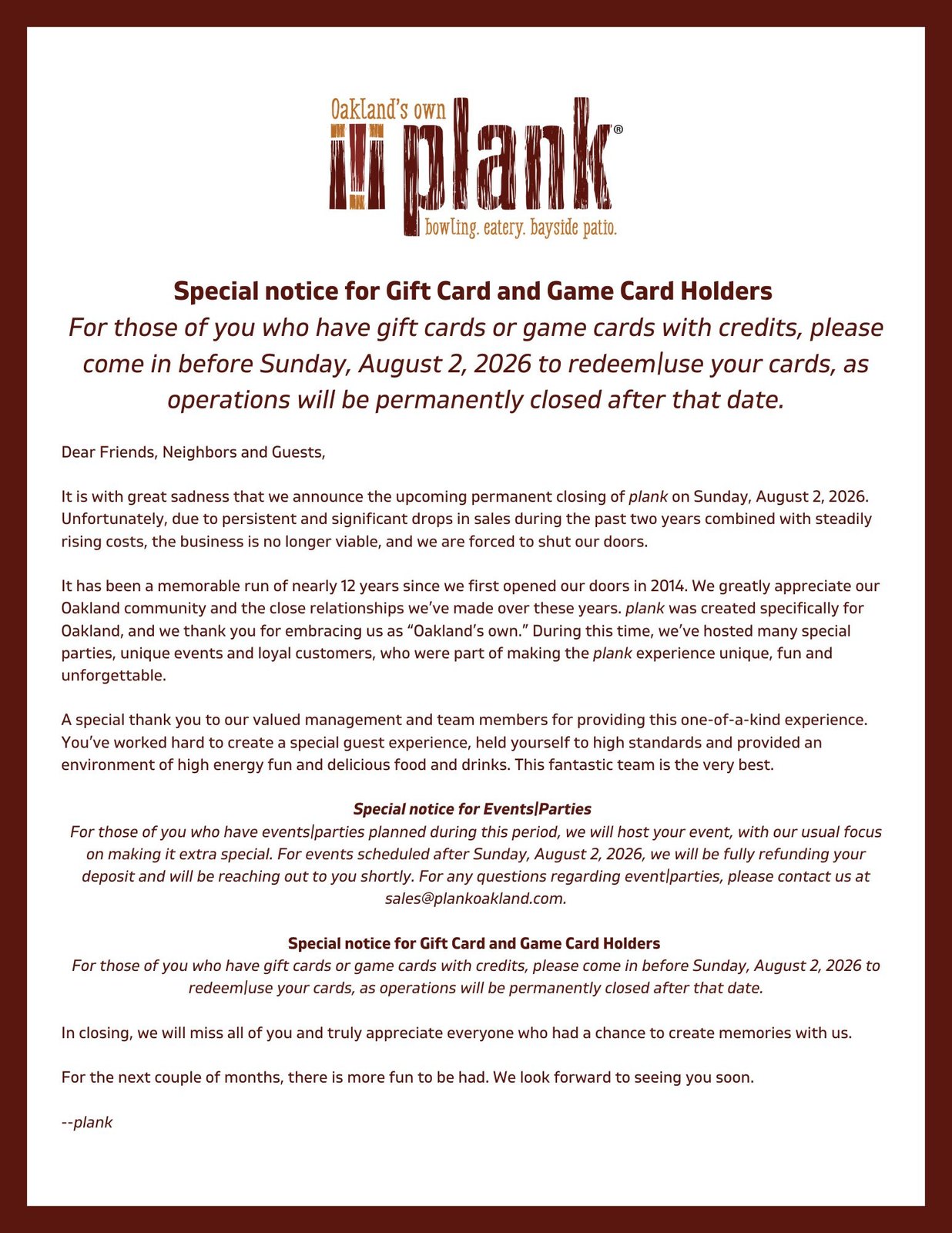 Trivia Tuesdays at Plank