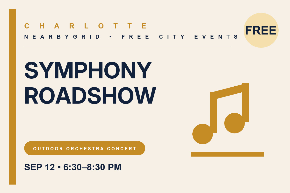 FREE Charlotte: Symphony Roadshow at Stratford Richardson YMCA