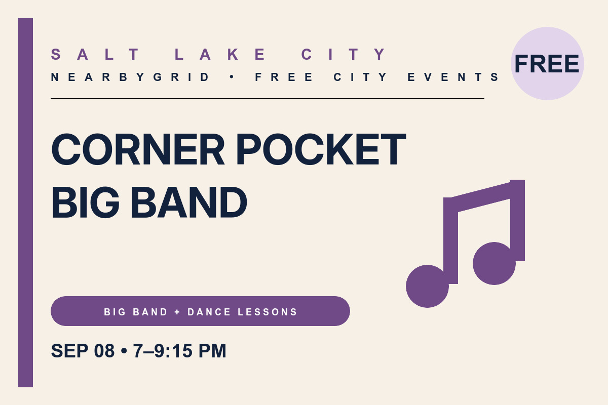 FREE Salt Lake City: Corner Pocket Big Band Dance Night