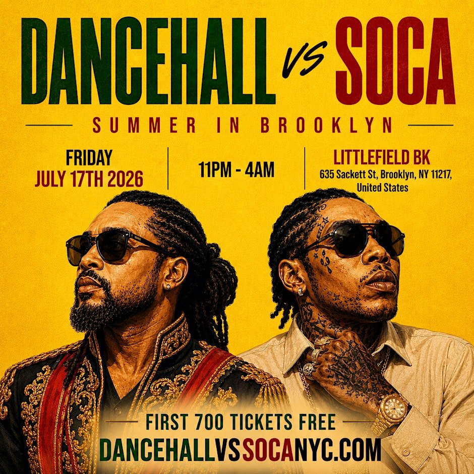 Dancehall vs Soca Summer Party in Brooklyn