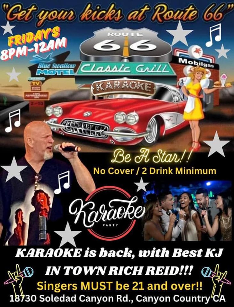 Friday Night Karaoke at Route 66 Classic Grill