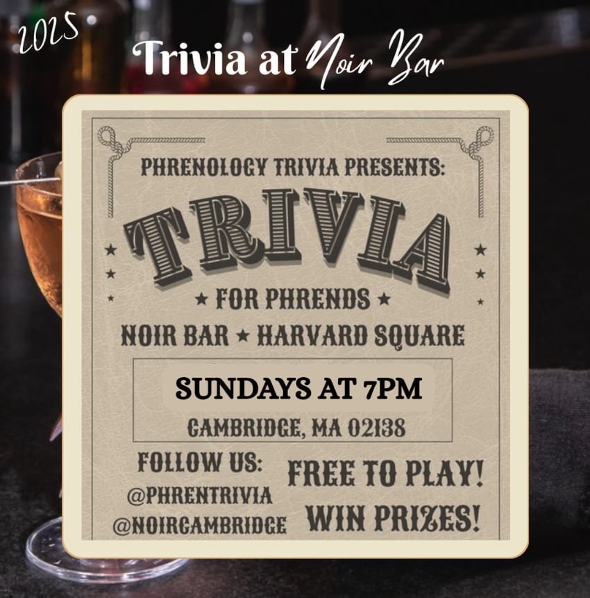 Free Sunday Night Trivia at Noir Bar