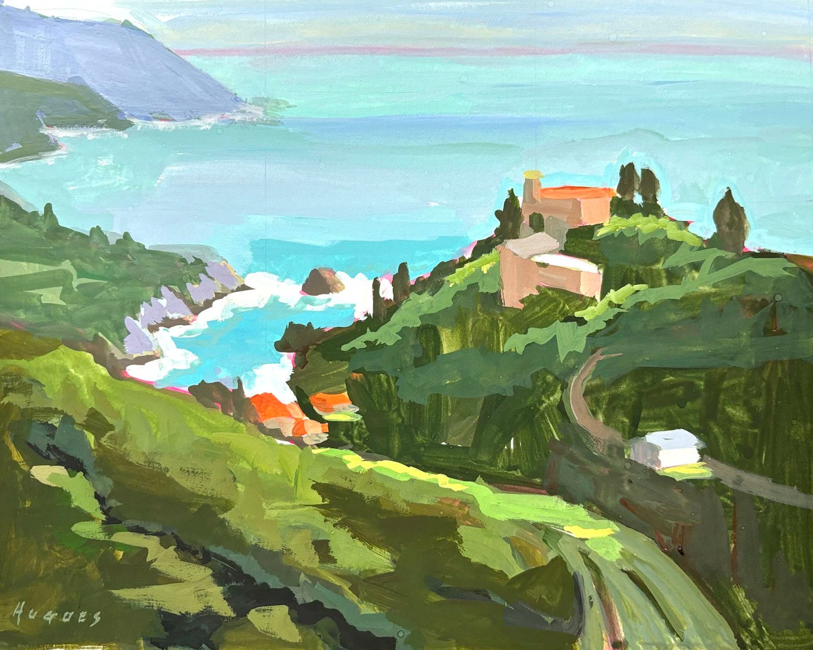 Linda Hugues Demo: Gouache Landscapes