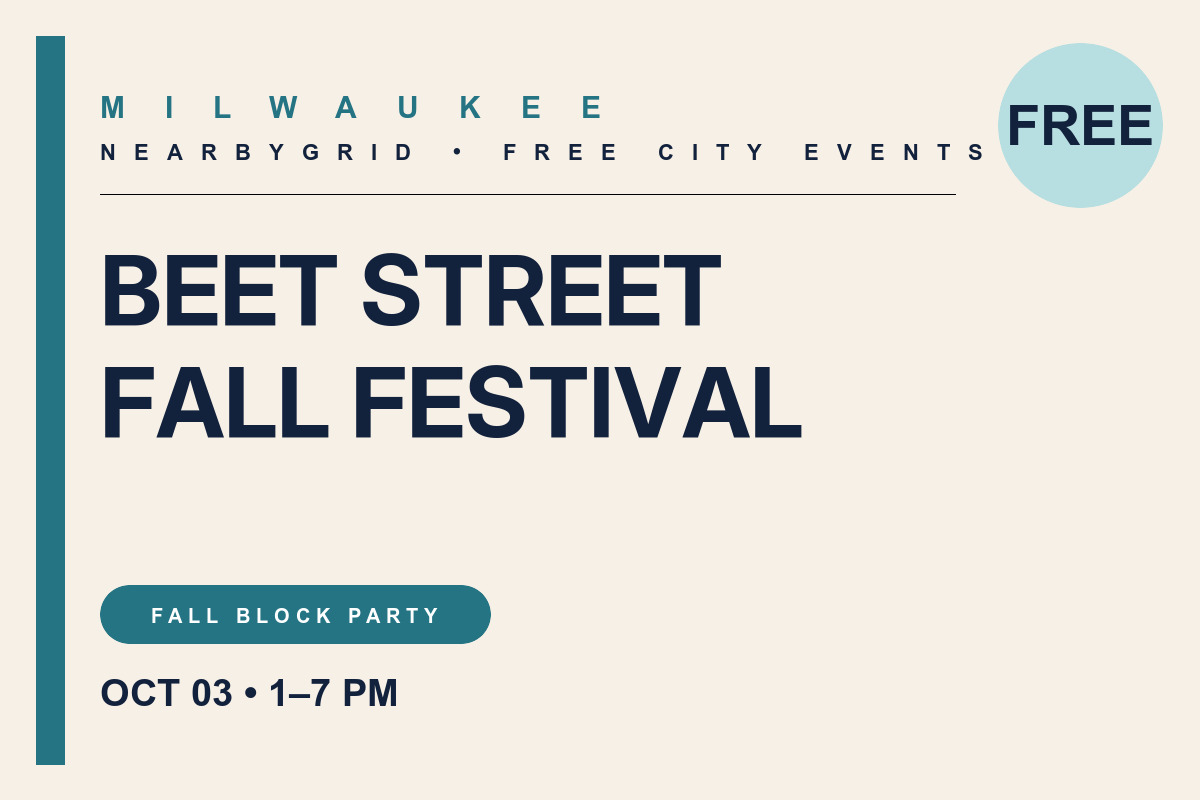 FREE Milwaukee: Beet Street Fall Festival