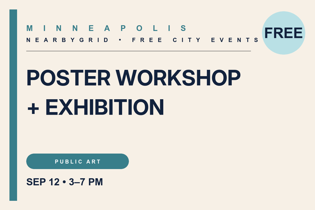 FREE Minneapolis: Mercado Central Poster Workshop