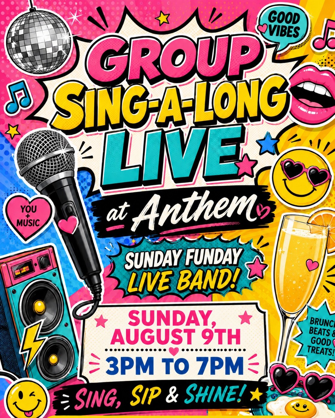 Group Sing-A-Long LIVE: Sunday Funday Karaoke Party