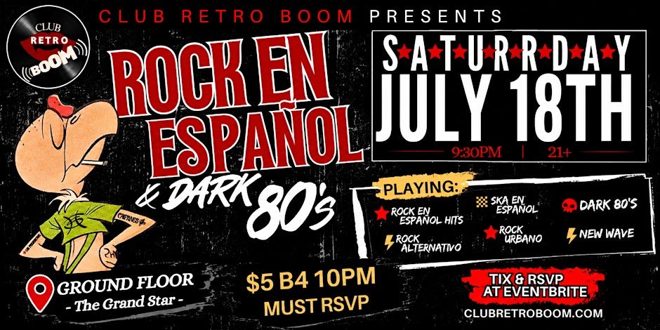 Rock en Espanol and Dark 80s in Chinatown LA