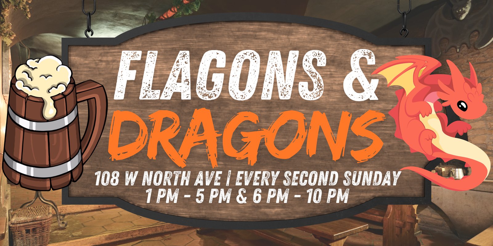 Flagons & Dragons: A Tabletop RPG Night