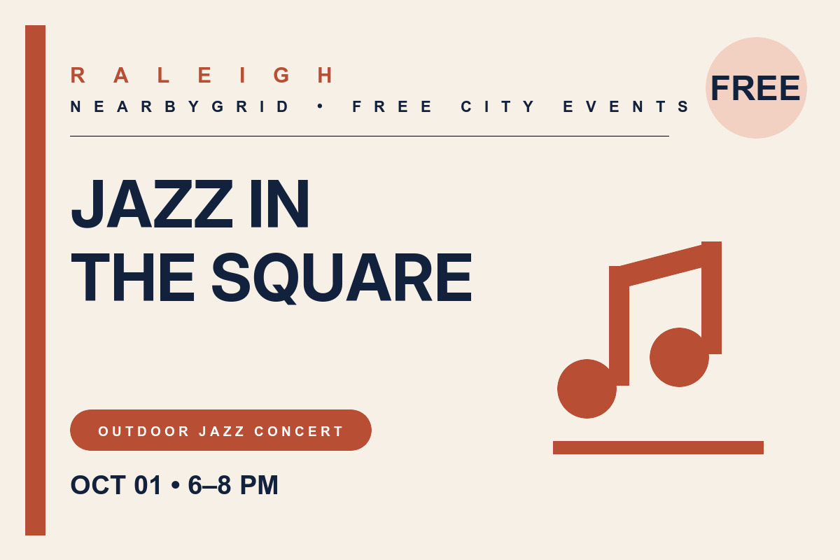 FREE Raleigh: Jazz in the Square — NCCU Jazz Collective