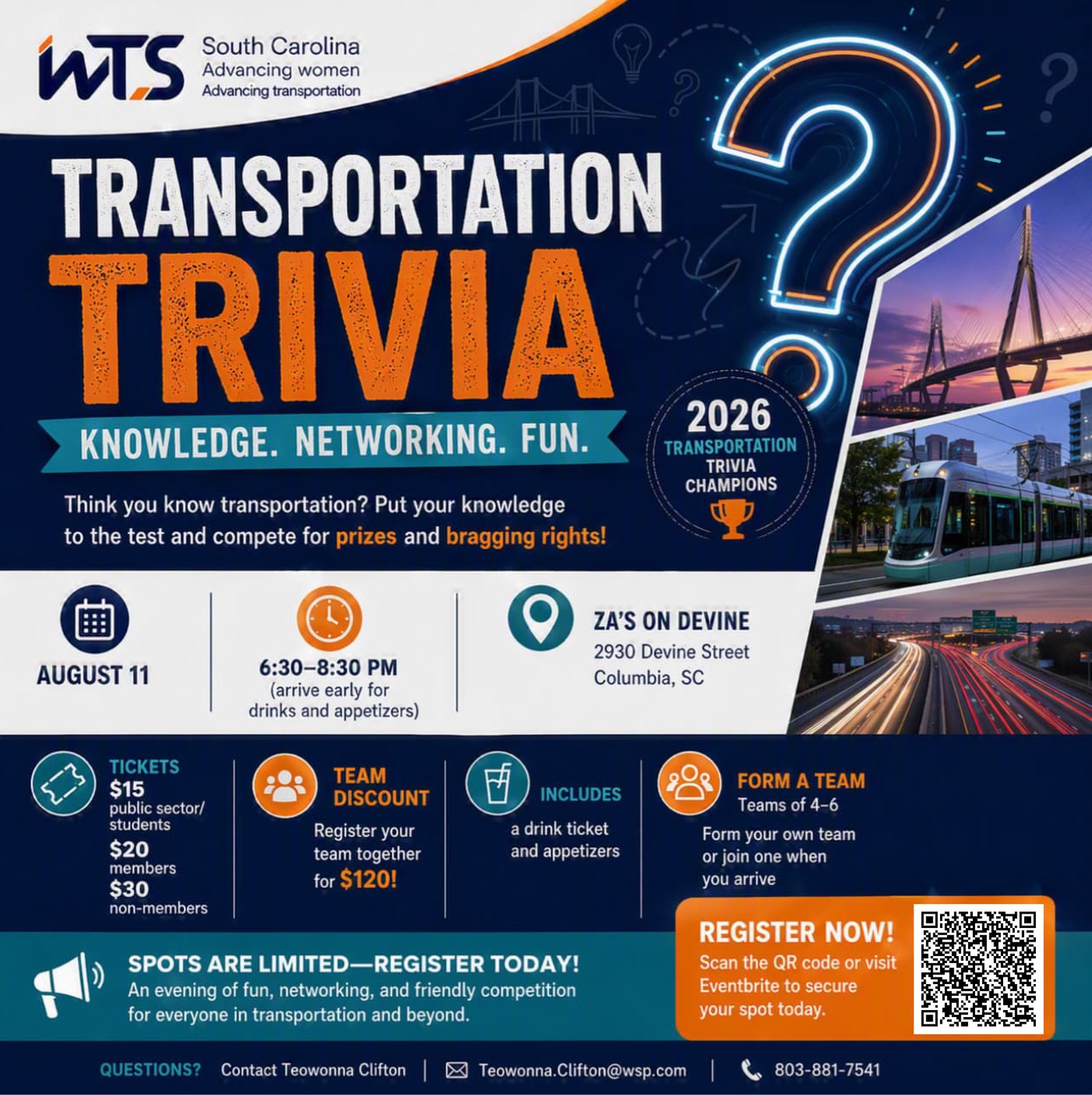 WTS South Carolina Transportation Trivia 2026