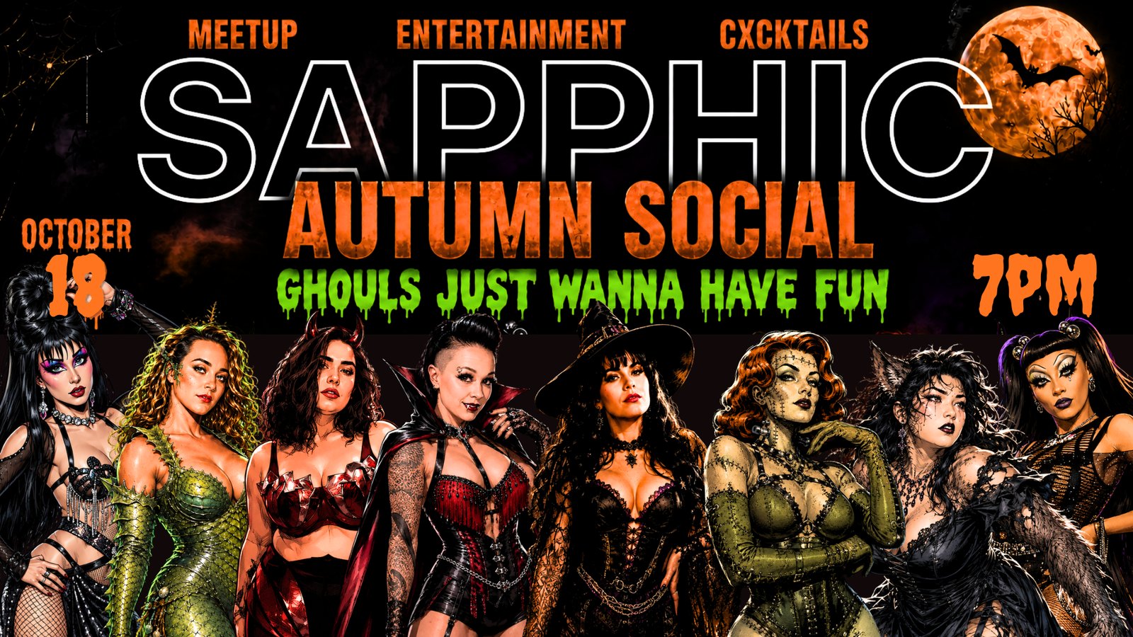 Sapphic Autumn Social: Ghouls Just Wanna Have Fun