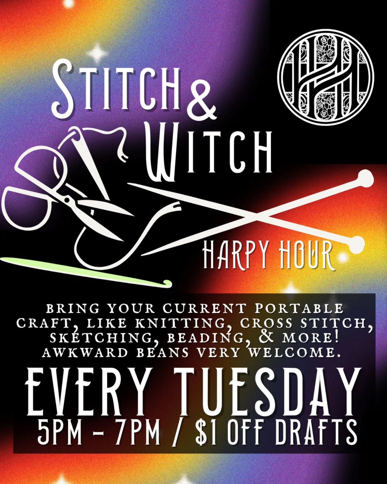 Stitch & Witch Harpy Hour