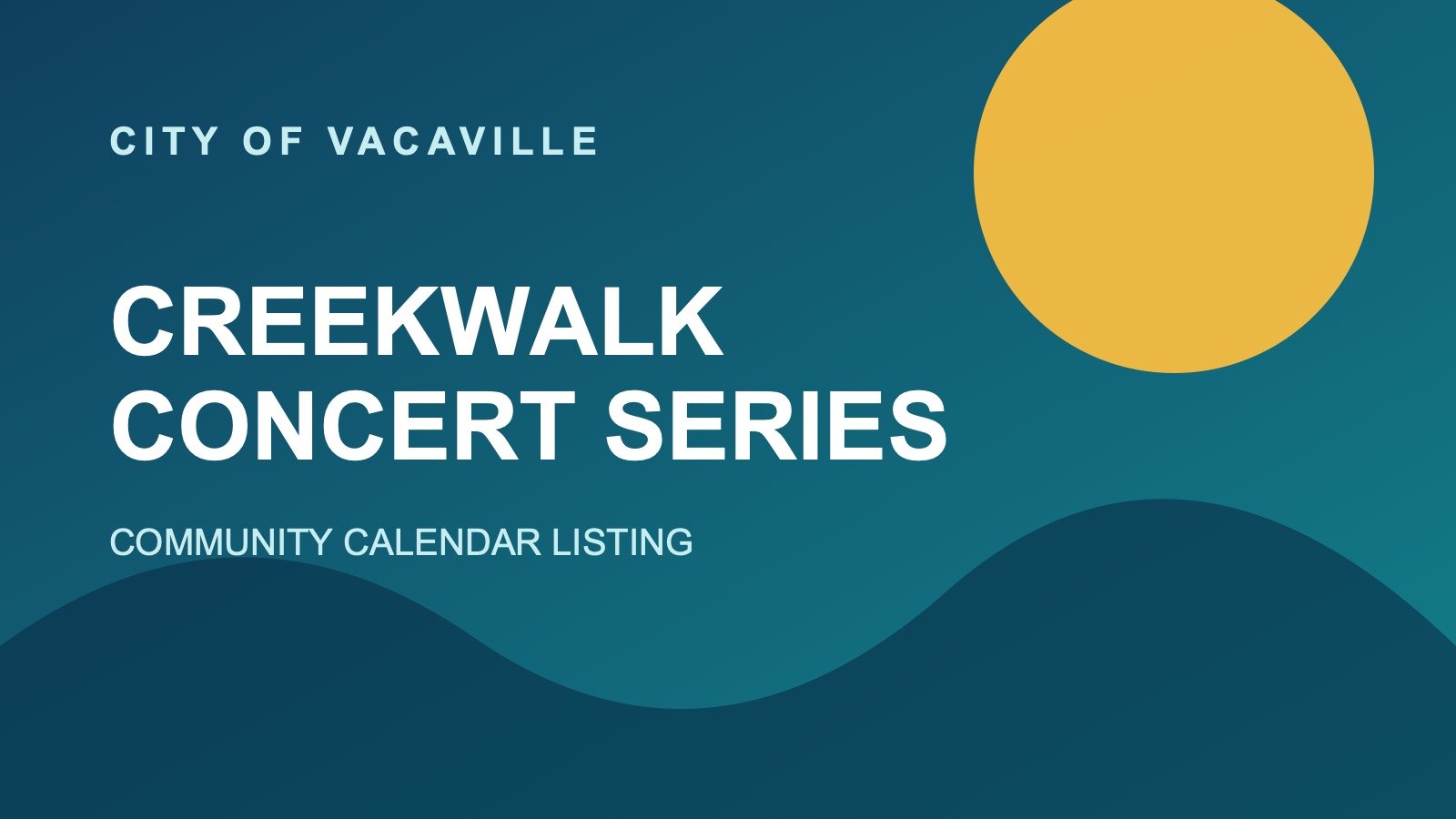 CreekWalk Concert Series: Township
