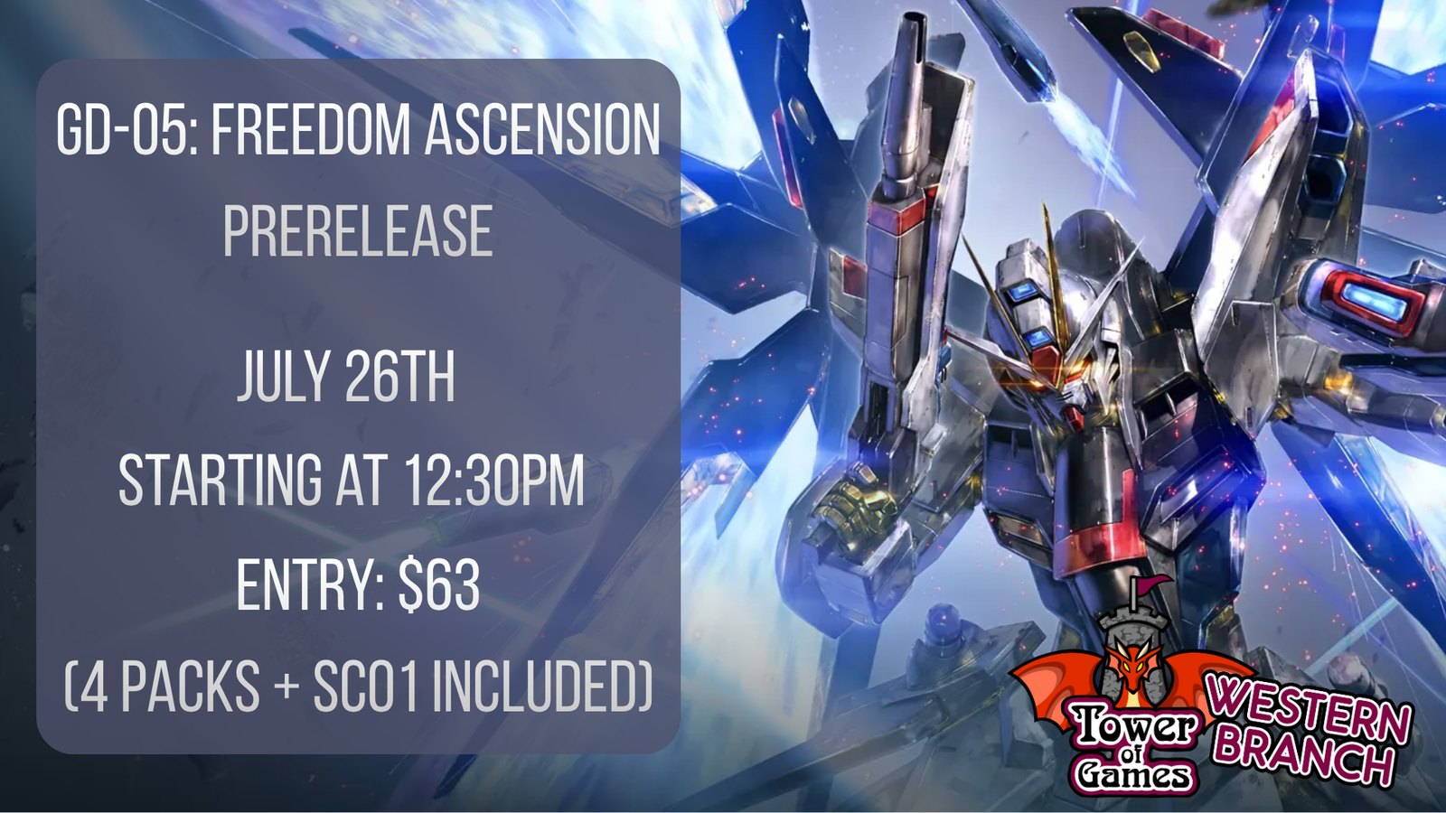 Gundam Card Game: GD-05 Freedom Ascension Prerelease