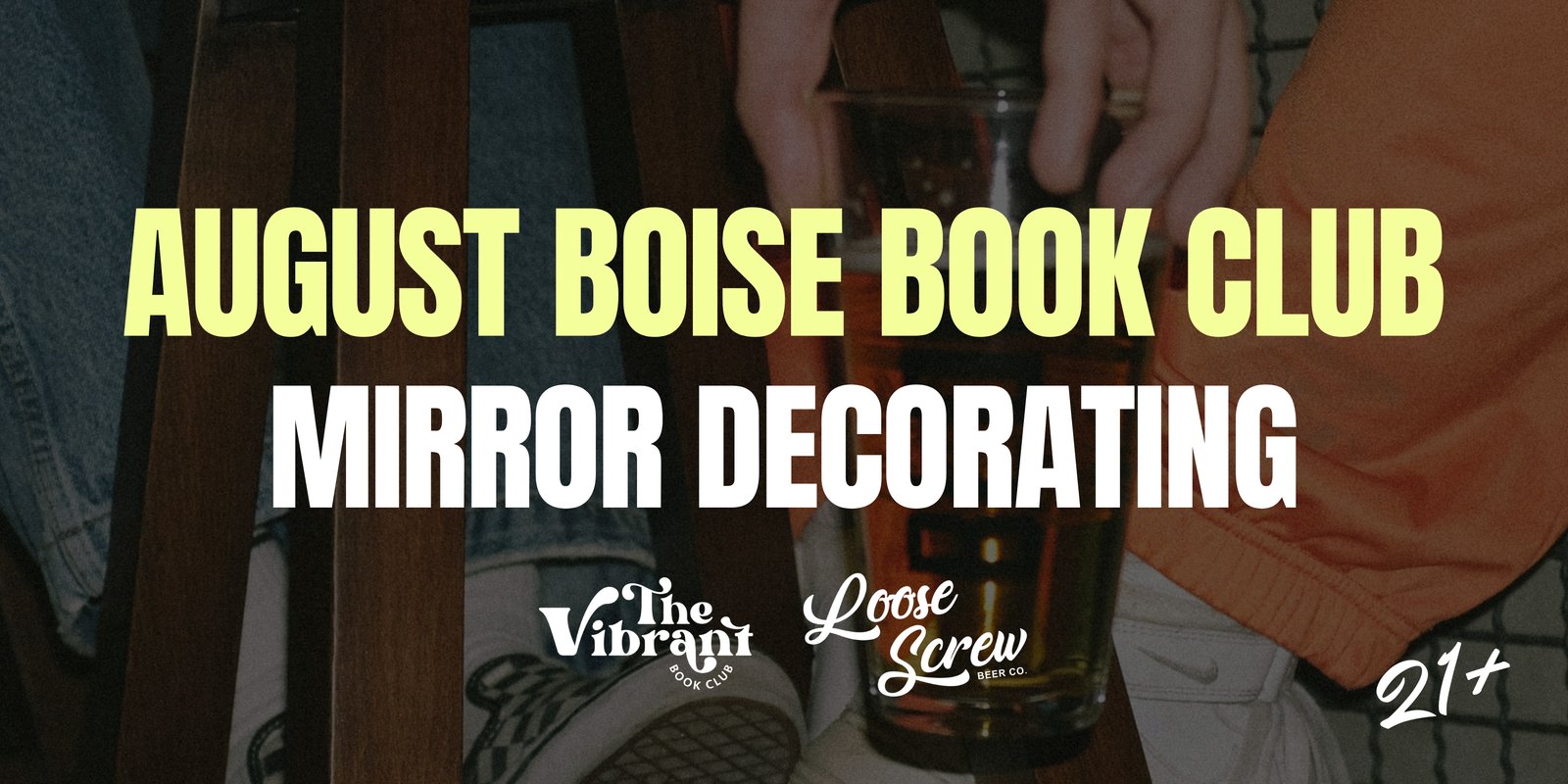 August Boise Book Club: Mirror Decorating