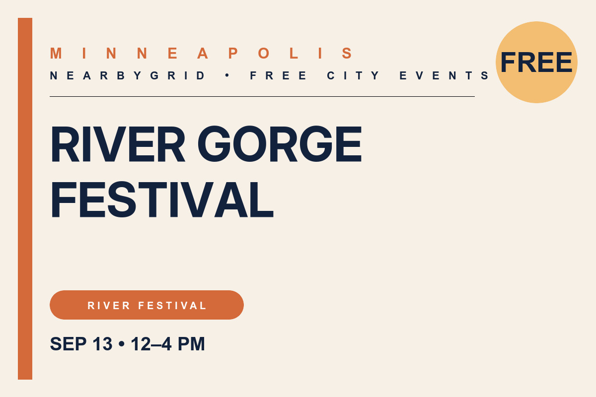 FREE Minneapolis: Longfellow River Gorge Festival