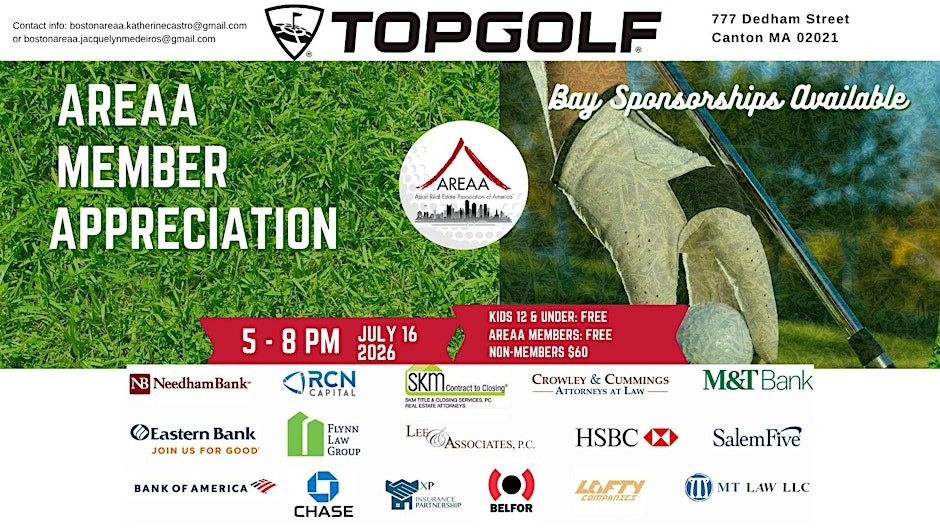 AREAA Boston Member Appreciation Event at Topgolf