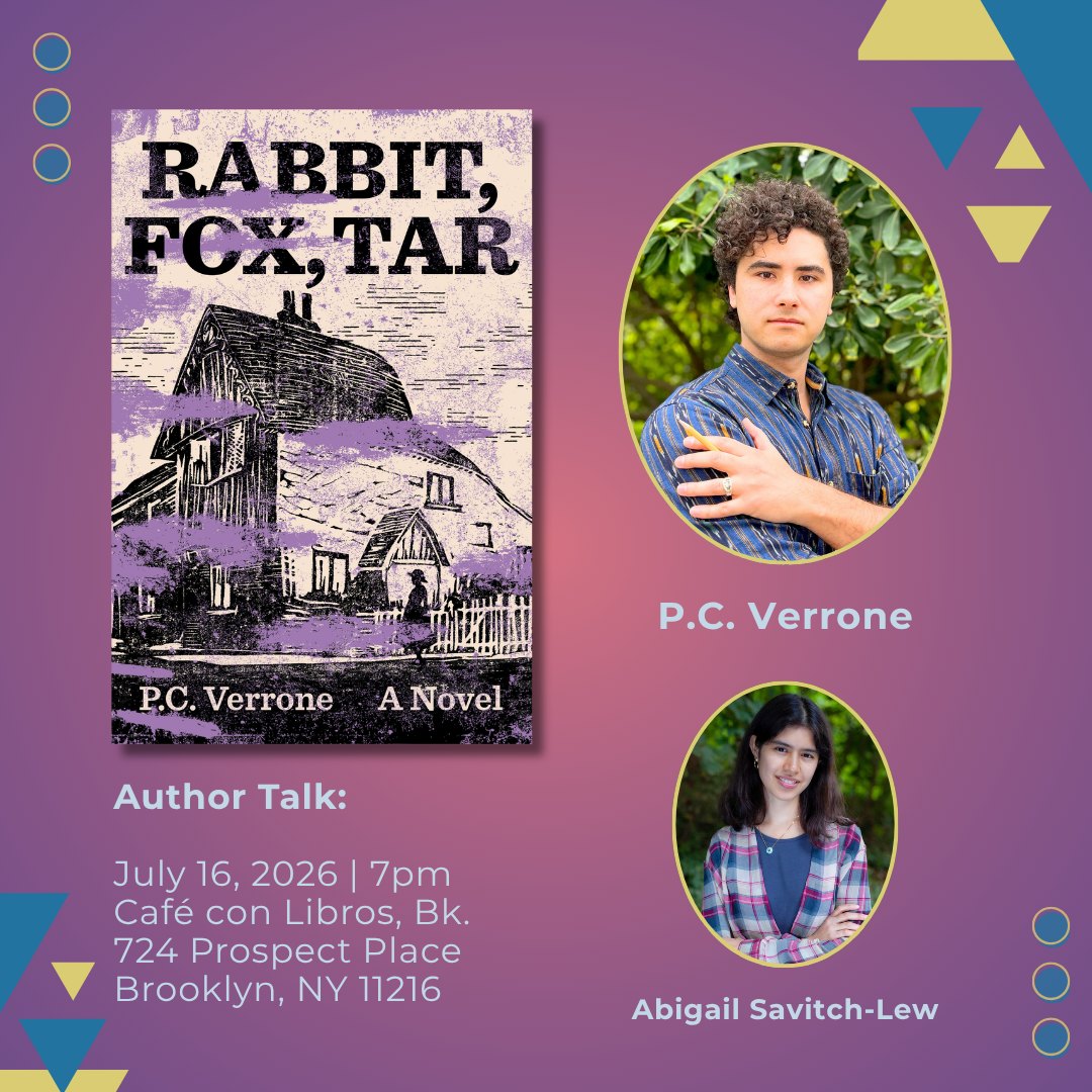 Book Launch: Rabbit Fox Tar with P.C. Verrone
