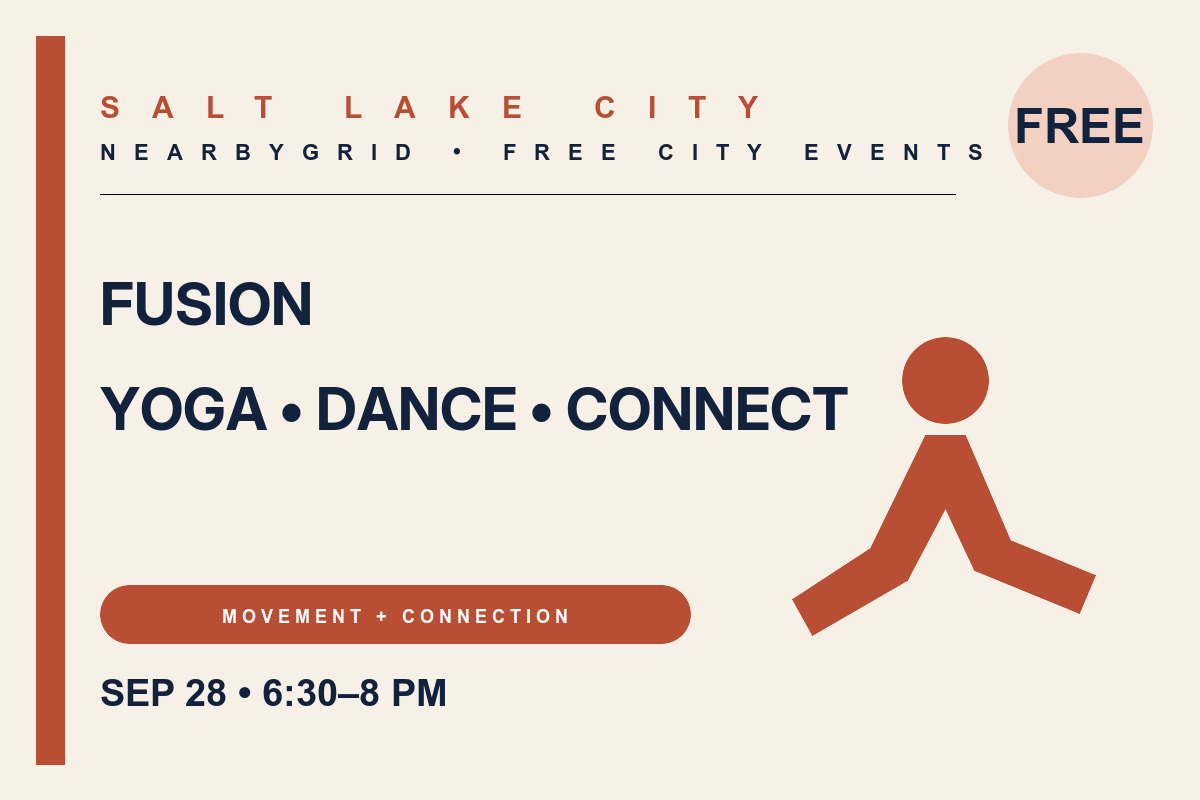 FREE Salt Lake City: FUSION — Yoga, Dance, Connect