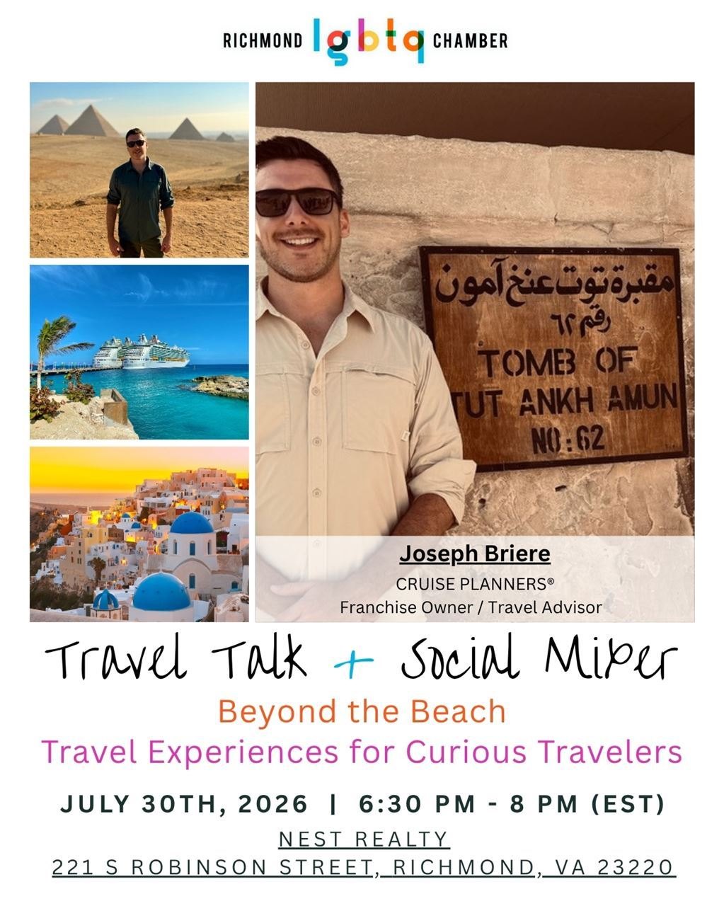 Travel Talk and Social Mixer: Beyond the Beach