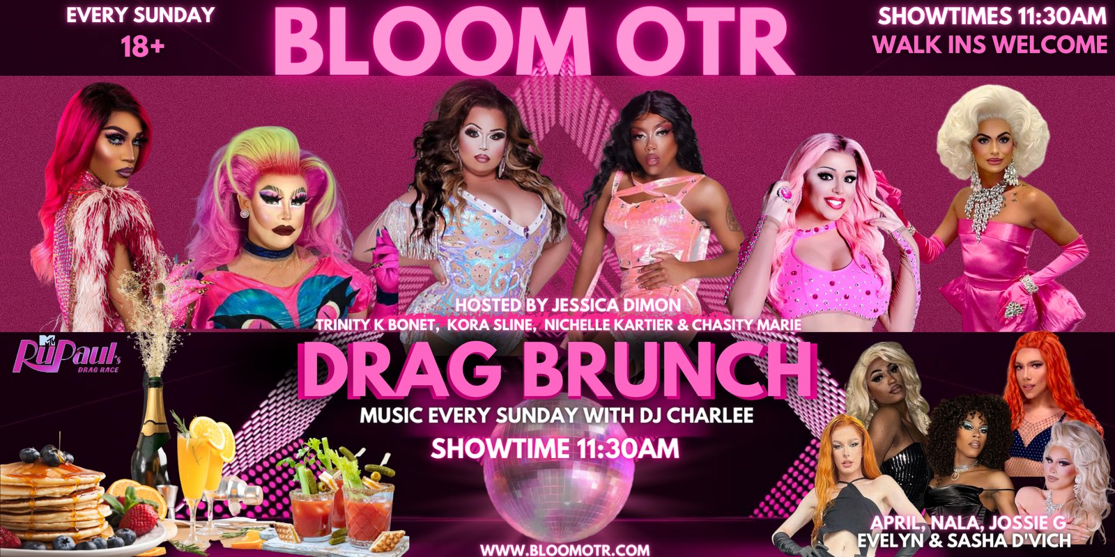 Bloom OTR Sunday Drag Brunch