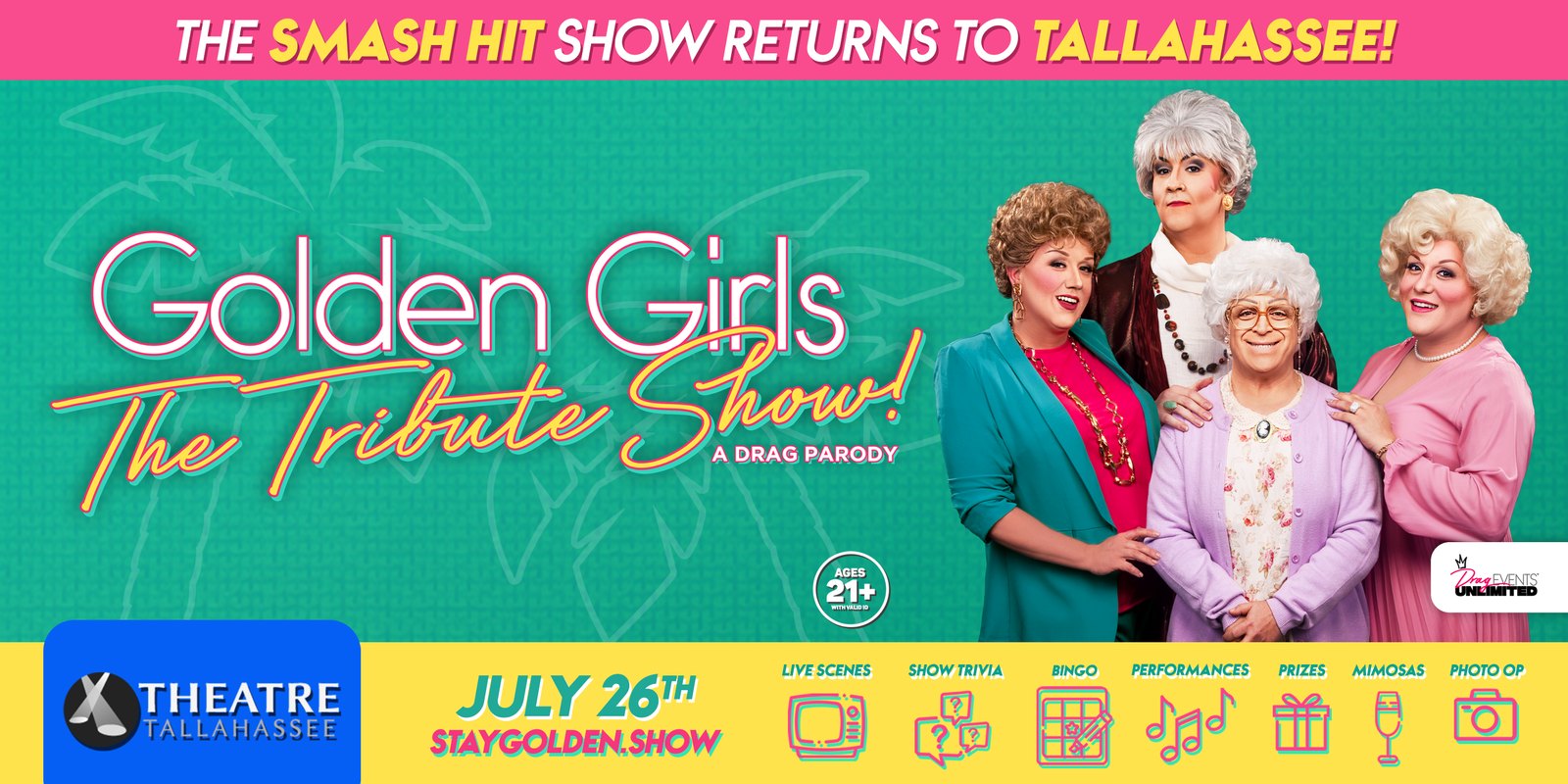 Golden Girls Drag Parody Show at Theatre Tallahassee