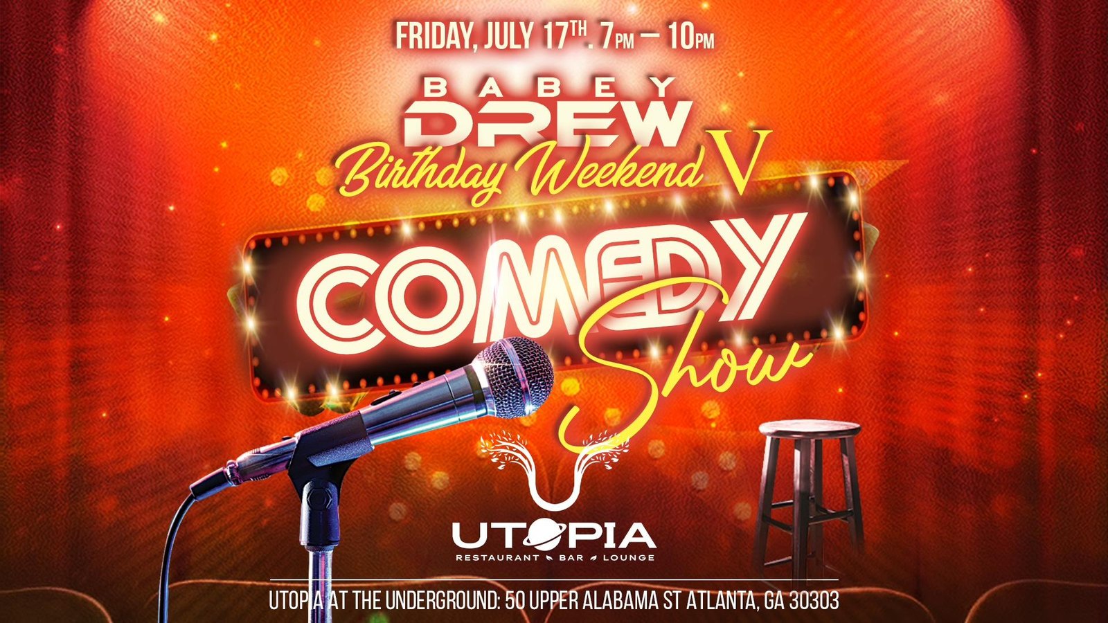Comedy Show @ Utopia (Underground Atlanta)
