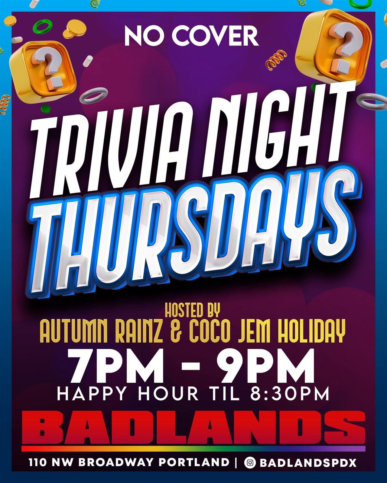 Trivia Night Thursdays at Badlands