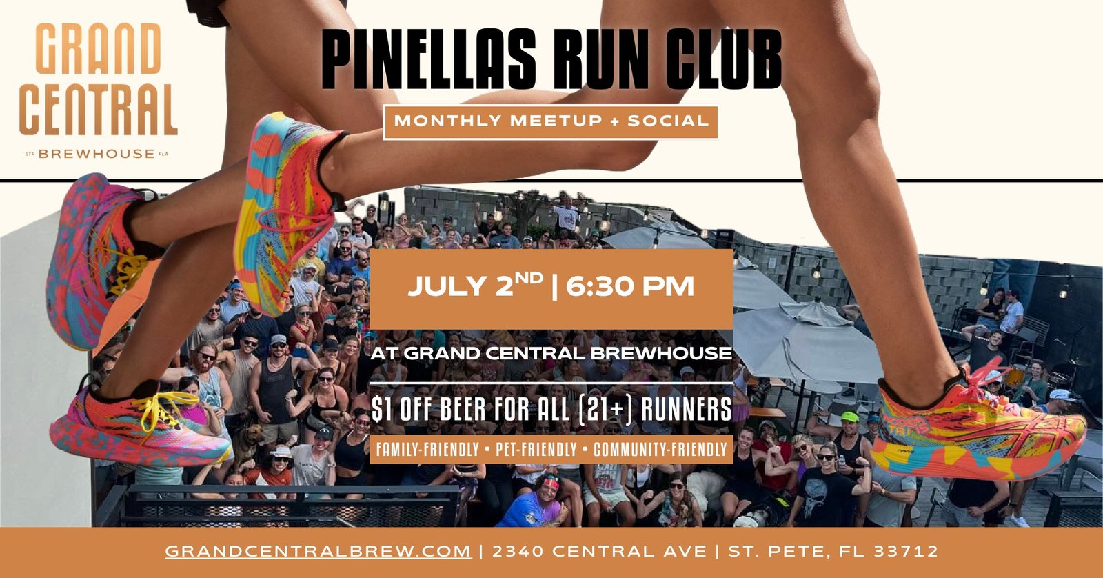 Pinellas Run Club at Grand Central Brewhouse