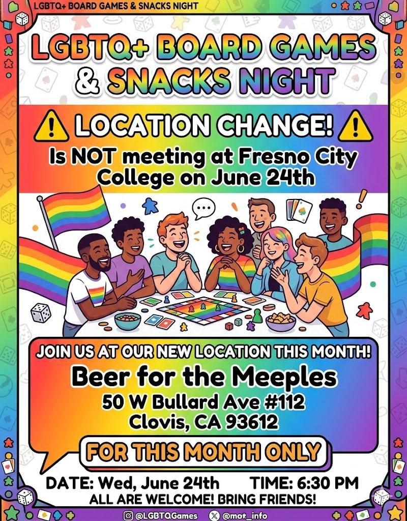 LGBTQ+ Games and Snacks Night