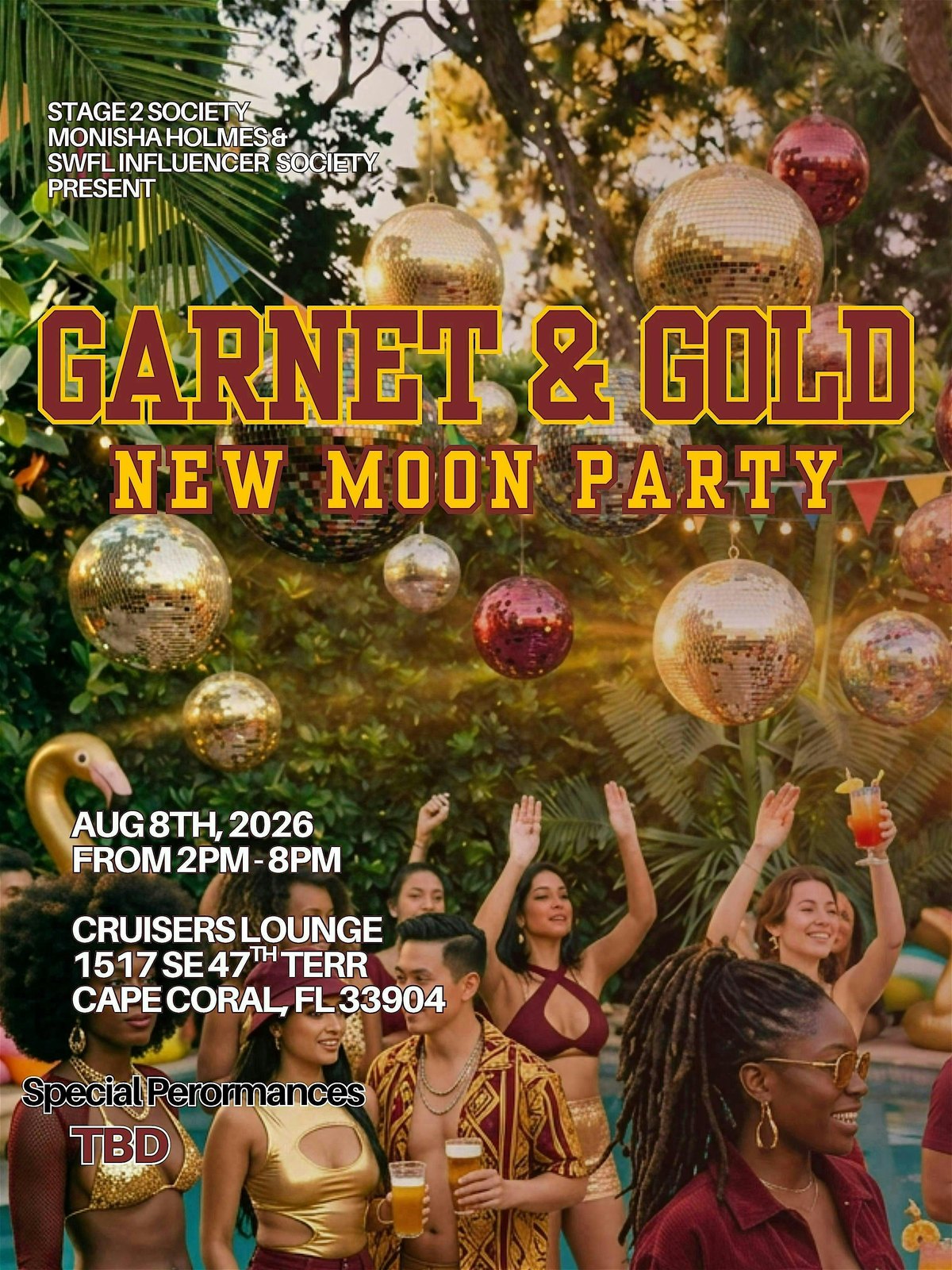 Garnet & Gold New Moon Party